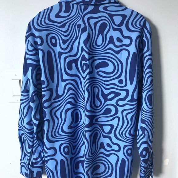 Fashionnova // Lindsee Printed Short Set - XS, Blue - Picture 5 of 14